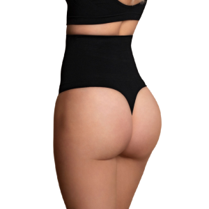 BYE-BRA – FAJA SIN COSTURAS ESTILO TANGA NEGRO TALLA S