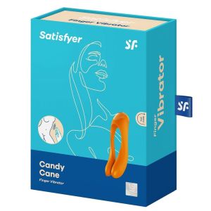 SATISFYER – CANDY CANE VIBRADOR DEDO NARANJA