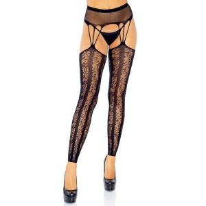 LEG AVENUE – MEDIAS SIN PIE CON LIGUERO TALLA UNICA