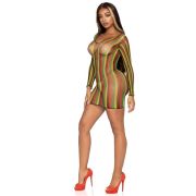 LEG AVENUE – MINIVESTIDO DE RED RASTAS TALLA UNICA