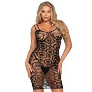 LEG AVENUE DAISY CROCHET MINI DRESS ONE SIZE