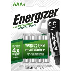 ENERGIZER – PILAS RECARGABLES AAA4 BLISTER 4