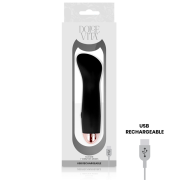 DOLCE VITA – VIBRADOR RECARGABLE ONE NEGRO 7 VELOCIDADES