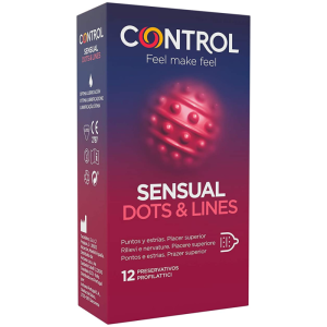 CONTROL – SENSUAL DOTS  LINES PUNTOS Y ESTRIAS 12 UDS