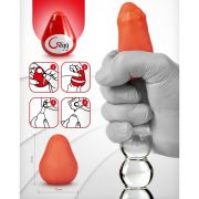 G-VIBE – HUEVO MASTURBADOR TEXTURADO REUTILIZABLE ROJO