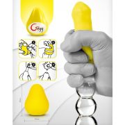 G-VIBE – HUEVO MASTURBADOR TEXTURADO REUTILIZABLE AMARILLO