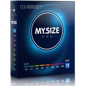 MY SIZE – PRO PRESERVATIVOS 72 MM 3 UNIDADES