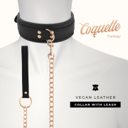 COQUETTE CHIC DESIRE – FANTASY COLLAR CUERO VEGANO CON CORREA Y FORRO DE NEOPRENO