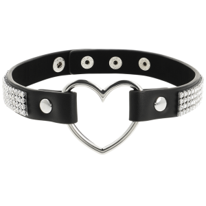 COQUETTE CHIC DESIRE – CHOKER CUERO VEGANO CORAZON