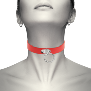 COQUETTE CHIC DESIRE – COLLAR CUERO VEGANO ROJO ACCESORIO WOMAN FETISH