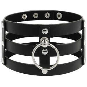 COQUETTE CHIC DESIRE – CHOKER CUERO VEGANO ESTILO FETISH