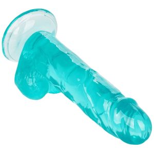 CALEXOTICS – SIZE QUEEN DILDO AZUL 15.3 CM