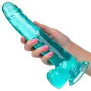 CALEXOTICS – SIZE QUEEN DILDO AZUL 20.3 CM