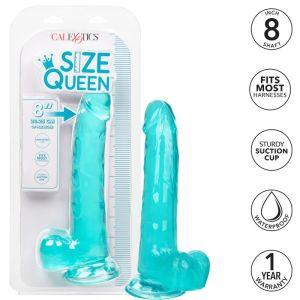 CALEXOTICS – SIZE QUEEN DILDO AZUL 20.3 CM