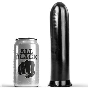 ALL BLACK – DILDO NEGRO 19 CM