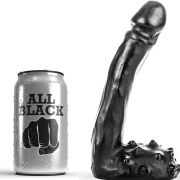 ALL BLACK – DILDO REALISTICO 19 CM