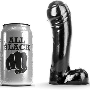 ALL BLACK – DILDO NEGRO 15 CM