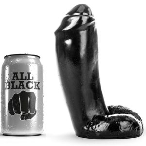 ALL BLACK – DILDO REALISTICO 18 CM