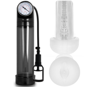 PUMP ADDICTED – BOMBA ERECCIÓN RX9 NEGRO CON MASTURBADOR