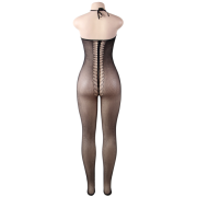 QUEEN LINGERIE – BODYSTOCKING CUELLO HALTER S/L