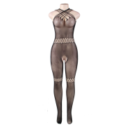 QUEEN LINGERIE – BODYSTOCKING CUELLO DE TIRANTAS S/L