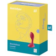 SATISFYER – BACKDOOR LOVER PLUG ANAL VIBRADOR ROJO