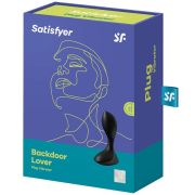 SATISFYER – BACKDOOR LOVER PLUG ANAL VIBRADOR NEGRO