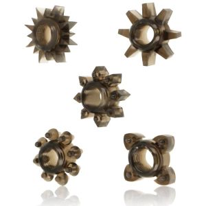 OHMAMA – SET 5 ANILLOS SILICONA TESTICULOS Y PENE