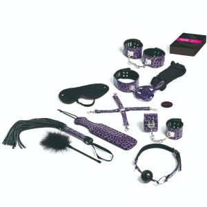 TEASE  PLEASE – JUEGO 13 ACCESORIOS BONDAGE LILA