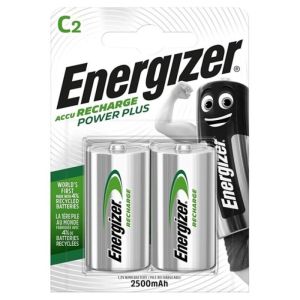 ENERGIZER – POWER PLUS PILA RECARGABLE HR14 C 2500mAh BLISTER*2