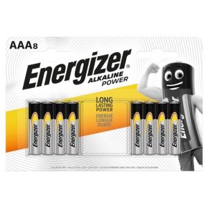 ENERGIZER – ALKALINE POWER PILA ALCALINA AAA LR03 BLISTER*8