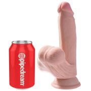 KING COCK – PLUS 3D DILDO SWINGING BALLS 15.2 CM NATURAL