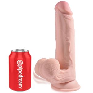 KING COCK – PLUS 3D DILDO SWINGING BALLS 20.3 CM