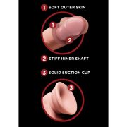 KING COCK – PLUS 3D DILDO SWINGING BALLS 12.7 CM