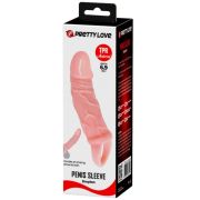 BAILE – FUNDA EXTENSORA PENE CON STRAP PARA TESTICULOS 13.5 CM