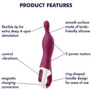 SATISFYER – AMAZING 1 VIBRADOR PUNTO A BERRY