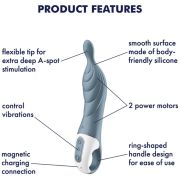 SATISFYER – AMAZING 2 VIBRADOR PUNTO A GRIS