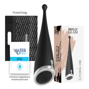 BRILLY GLAM – SPOT VIBE VIBRADOR CLITORIAL ORGASMICO SILICONA NEGRO