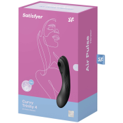 SATISFYER – CURVY TRINITY 4 ESTIMULADOR Y VIBRADOR NEGRO