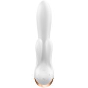 SATISFYER DOUBLE FLEX VIBRADOR APP – BLANCO