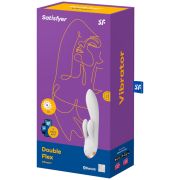 SATISFYER DOUBLE FLEX VIBRADOR APP – BLANCO