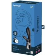 SATISFYER – HEAT CLIMAX+ VIBRADOR ANAL APP NEGRO