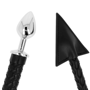 OHMAMA FETISH – COLA DE DIABLO PLUG ANAL CUERO Y METAL 7 CM