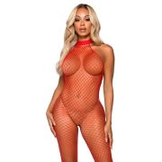 LEG AVENUE – LE FRIVOLE BODYSTOCKING – CUELLO RACER TALLA UNICA ROJO