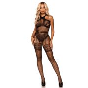 LEG AVENUE – BODYSTOCKING CUELLO HALTER TALLA UNICA – NEGRO