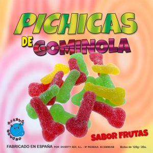 DIABLO GOLOSO – PICHITAS DE GOMINOLA FRUTAS CON AZUCAR