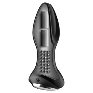 SATISFYER – ROTATOR PLUG 2+ PLUG VIBRADOR APP NEGRO