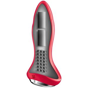 SATISFYER – ROTATOR PLUG 1+ PLUG VIBRADOR APP ROJO