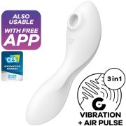 SATISFYER CURVY TRINITY 5 ESTIMULADOR Y VIBRADOR APP – AZUL