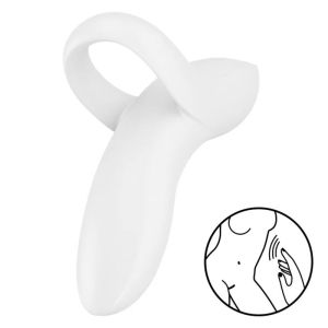 SATISFYER – BOLD LOVER DEDAL VIBRADOR BLANCO